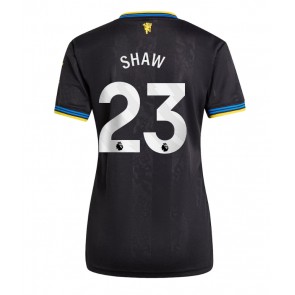 Manchester United Luke Shaw #23 Tredjetrøje Dame 2025-26 Kortærmet